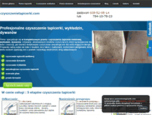 Tablet Screenshot of czyszczenietapicerki.com